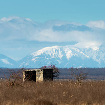 Fun Patterns - Neusiedlersee and Schneeberg on a sunny day in winter by Stefan Rotter
