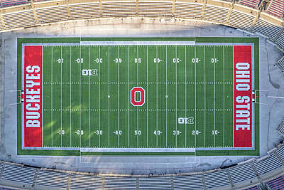 Football Photos - Ohio Stadium - Home of the Ohio State Buckeyes - Columbus, Ohio by Peter Ciro