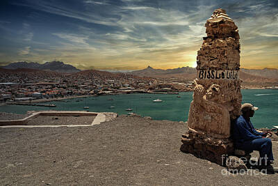 Sean - Panorama over Mindelo Harbor on Sao Vicente, Cape Verde Islands by Frank Bach