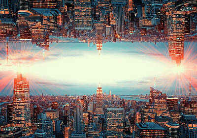 Science Fiction Photos - Parallel Universe by Manjik Pictures