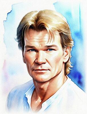 Actors Royalty-Free and Rights-Managed Images - Patrick Swayze, Actor by Sarah Kirk