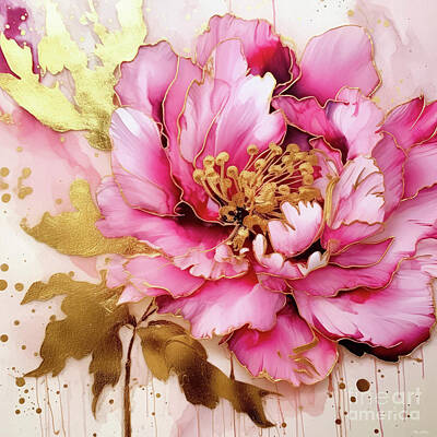 Royalty-Free and Rights-Managed Images - Pink Peony Rapture by Tina LeCour