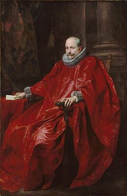 Painting Royalty Free Images - Portrait of Agostino Pallavicini about 1621 Anthony van Dyck  Royalty-Free Image by MotionAge Designs