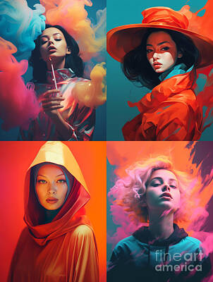Surrealism Royalty-Free and Rights-Managed Images - Portrait  of  Ross  Tran    Surreal  Cinematic  Minima  by Asar Studios by Celestial Images