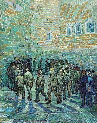 Royalty-Free and Rights-Managed Images - Prisoners Exercising  by Vincent van Gogh
