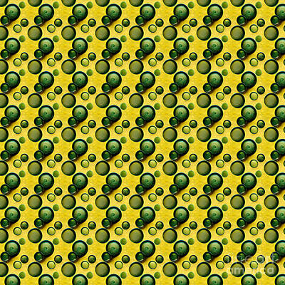 Royalty-Free and Rights-Managed Images - Retro Bubbles Yellowgreen by Sabantha
