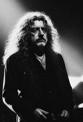 Jazz Photo Royalty Free Images - Robert Plant, Music Legend Royalty-Free Image by Esoterica Art Agency