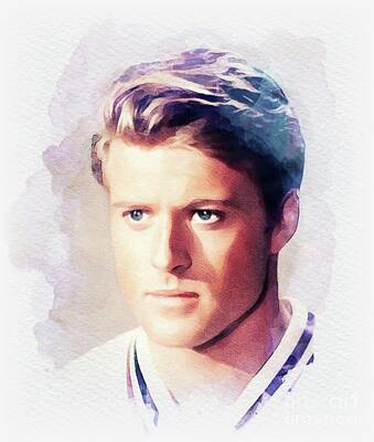 Actors Rights Managed Images - Robert Redford, Movie Legend Royalty-Free Image by Esoterica Art Agency