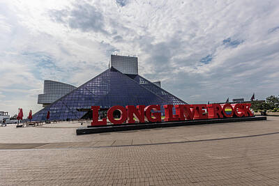 Rock And Roll Royalty-Free and Rights-Managed Images - Rock and Roll hall of fame by John McGraw