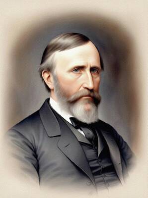 Bath Time - Rutherford B. Hayes, President by Esoterica Art Agency