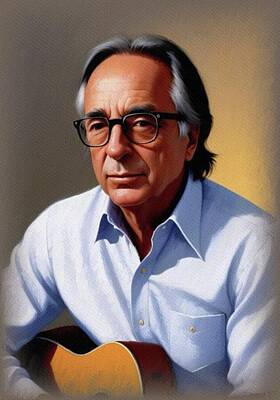Jazz Paintings - Ry Cooder, Music Legend by John Springfield