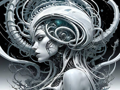 Science Fiction Digital Art - Serpentine by Tricky Woo