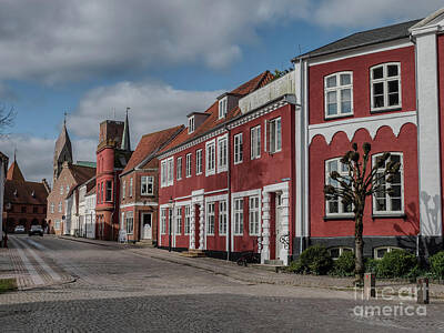Mt Rushmore Royalty Free Images - St Catharinae square in Ribe, Esbjerg Denmark Royalty-Free Image by Frank Bach