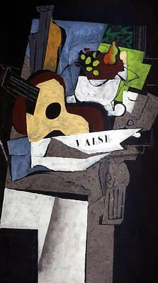 Maps Rights Managed Images - Georges Braque - Still Life with Guitar Royalty-Free Image by Jon Baran