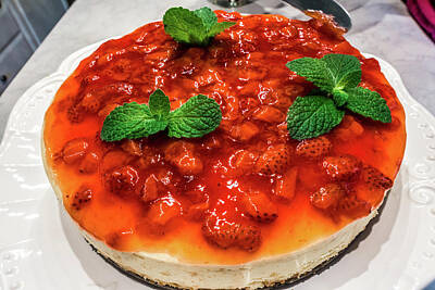 Edgar Degas - Strawberry Cheesecake Ready For Tea At Dinner by Alex Grichenko