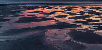Abstract Landscape Photos - Stunning beach abstract landscape close up with vibrant colors a by Matthew Gibson