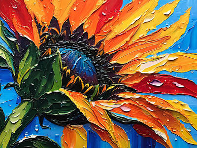Sunflowers Digital Art - Sunflower  5 by Patricia Betts