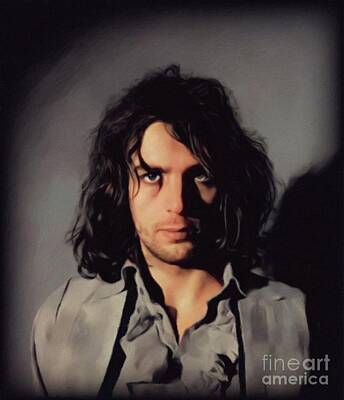 Musician Paintings - Syd Barrett, Music Legend by Esoterica Art Agency