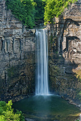Christmas Typography - Taughannock Falls In New York State by Jim Vallee