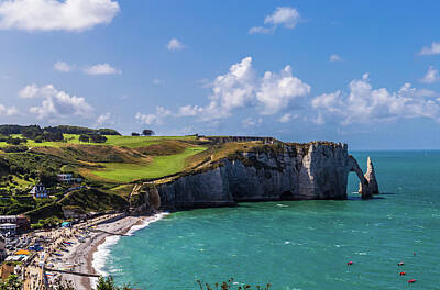 I Want To Believe Posters Rights Managed Images - The cliffs at Etretat Royalty-Free Image by Fabiano Di Paolo