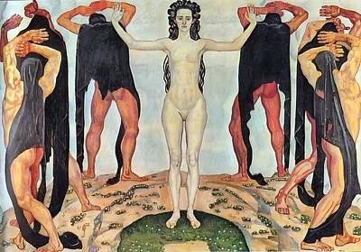 Animals Paintings - The Truth by Ferdinand Hodler