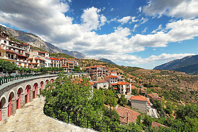 City Scenes Royalty-Free and Rights-Managed Images - The village Arachova, Greece by Constantinos Iliopoulos