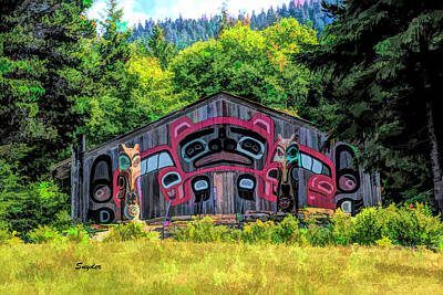 Mother And Child Paintings - Totem Heritage Center Ketchikan Alaska 44 by Barbara Snyder