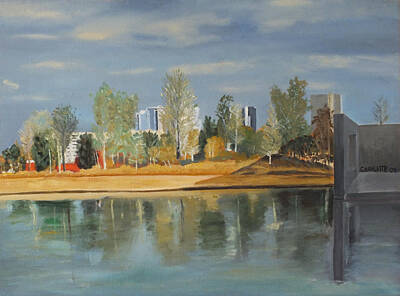 Paintings - View from the Museum of Modern Art at Fort Worth by Marino Chanlatte