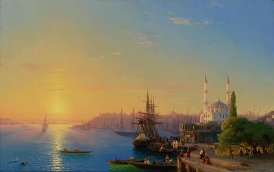 Royalty-Free and Rights-Managed Images - View of Constantinople by Ivan Ayvazovsky