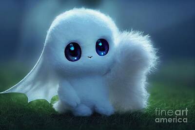 Af Vogue - White Fluffy Ghost In A Dark Forest by Benny Marty