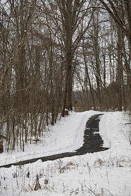 Civil War Art - Winter Path Landscape by Chris Wolford