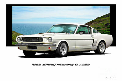 High Heel Paintings - 1966 Shelby Mustang GT350 by Dave Koontz