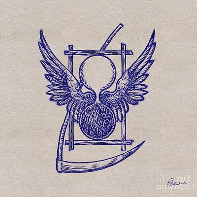 Fantasy Drawings Rights Managed Images - Freemason Symbol Royalty-Free Image by Esoterica Art Agency