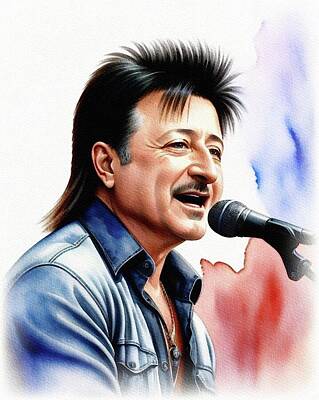 Musicians Royalty-Free and Rights-Managed Images - Steve Perry, Music Legend by Sarah Kirk