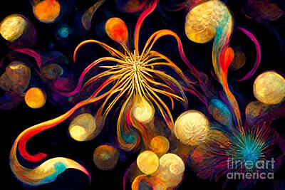 Fantasy Digital Art - Fireworks magic by Sabantha