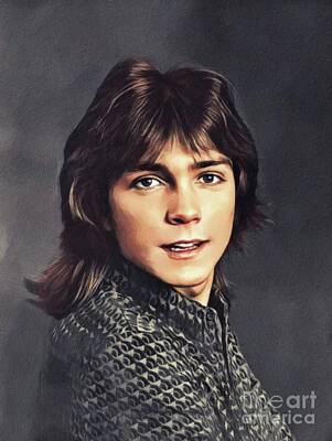 Music Paintings - David Cassidy, Hollywood Legend by Esoterica Art Agency
