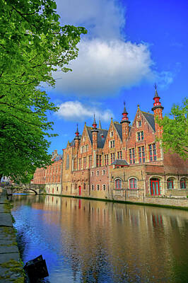 Abstract Animalia - The canals of Bruges, Belgium by James Byard