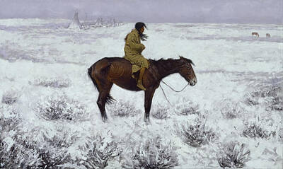 Royalty-Free and Rights-Managed Images - The Herd Boy by Frederic Remington by Mango Art