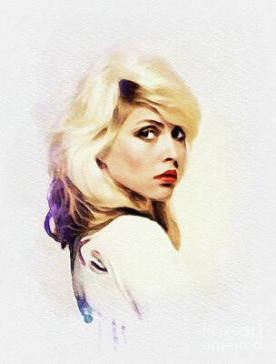 Musicians Painting Royalty Free Images - Debbie Harry, Music Legend Royalty-Free Image by Esoterica Art Agency