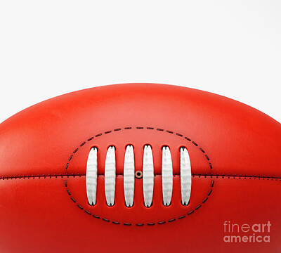 Football Royalty Free Images - Aussie Rules Ball Royalty-Free Image by Allan Swart
