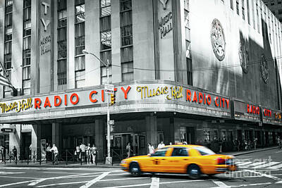 Shaken Or Stirred - 1591 Radio City Music Hall Selective Color by Steve Sturgill