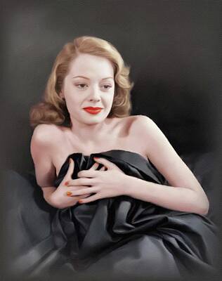 Actors Royalty Free Images - Jane Greer, Vintage Actress Royalty-Free Image by Esoterica Art Agency