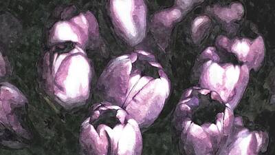 Gambling Royalty Free Images - Flowers Royalty-Free Image by GiannisXenos Watercolor ArtWork