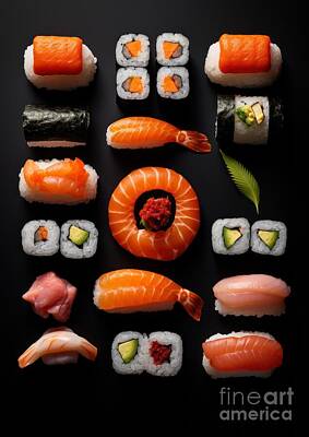 Food And Beverage Photos - Sushi Delight by Lauren Blessinger