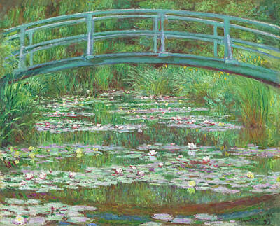 Royalty-Free and Rights-Managed Images - The Japanese Footbridge by Claude Monet by Mango Art