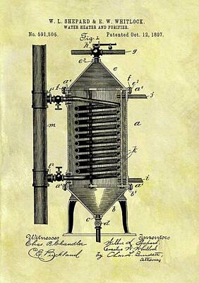 Purely Purple - 1897 Water Heater Patent by Dan Sproul