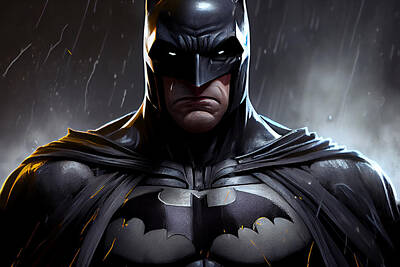 Comics Mixed Media - Batman Wall Art by Tim Hill