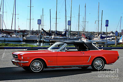 Animal Portraits - 1965 Ford Mustang 289 Convertible by Dave Koontz