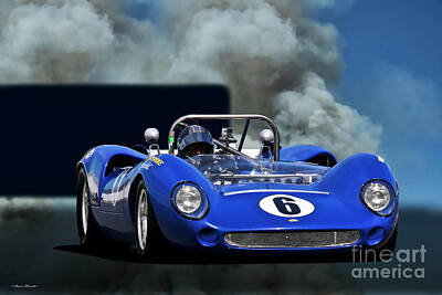 Maps Rights Managed Images - 1966 Lola T79 MkII Vintage Race Car Royalty-Free Image by Dave Koontz