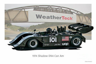 Black And White Beach Royalty Free Images - 1974 Shadow DN4 Vintage Can Am Royalty-Free Image by Dave Koontz
